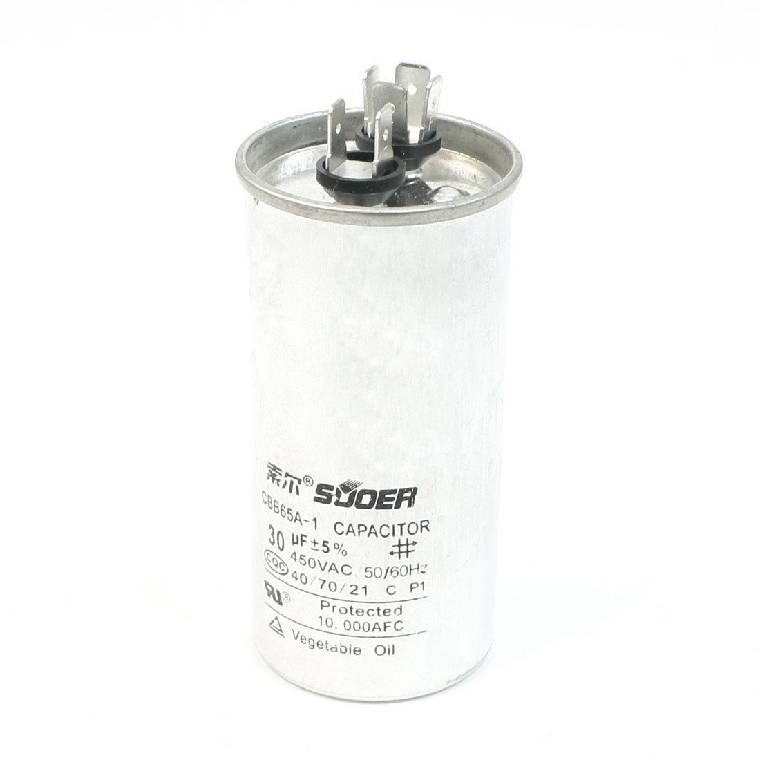 Metallized Polypropylene Film 30uF Air Conditioner Motor Capacitor 450V