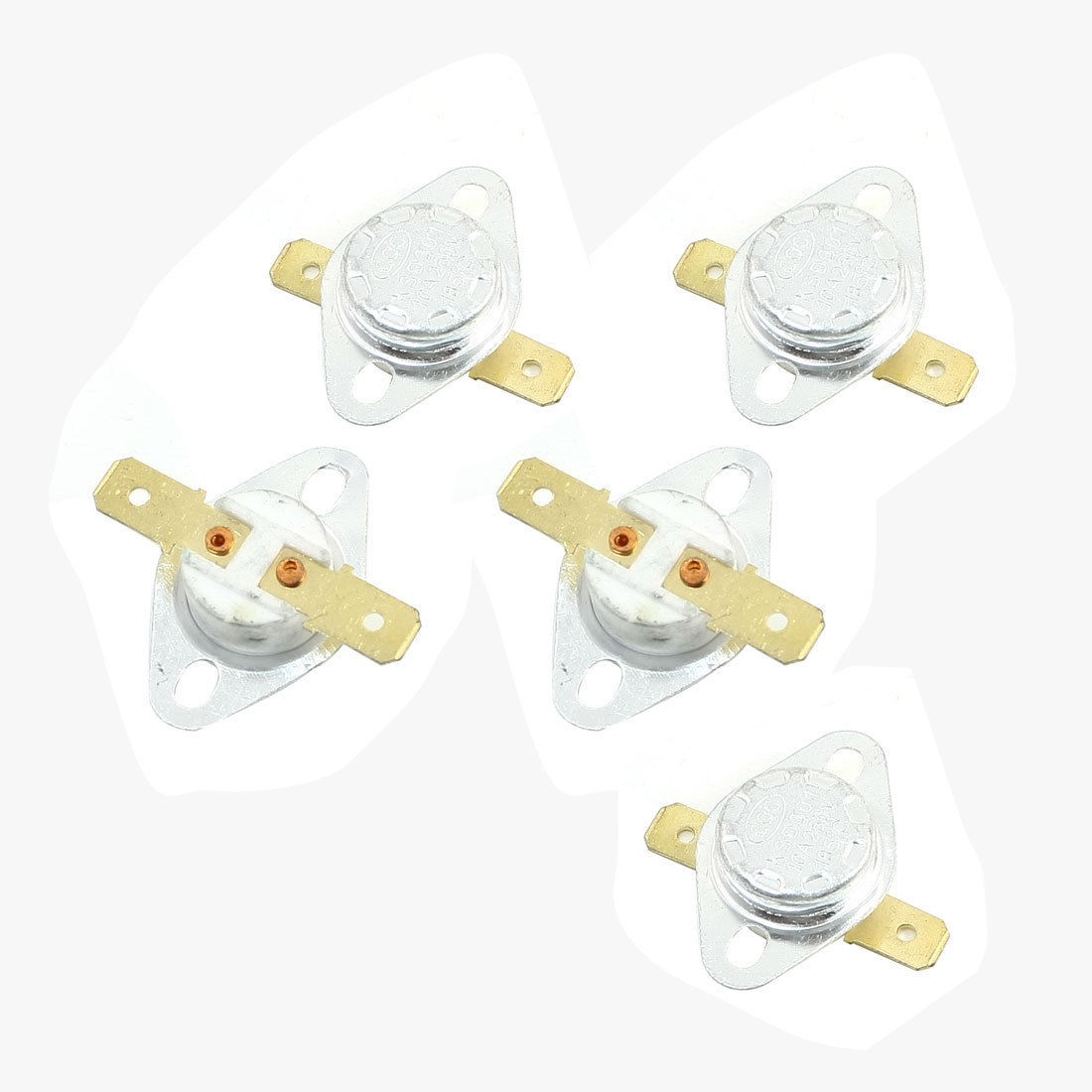 5 Pcs 16mm Dia Ceramic Thermostat NC Temperature Switch KSD301 185C