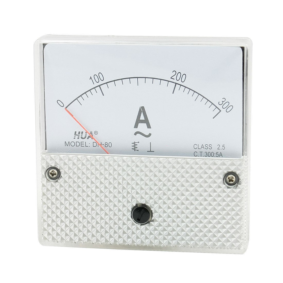 Square Analog Panel Ampere Meter Gauge Amperemeter DH-80 AC 0-300A