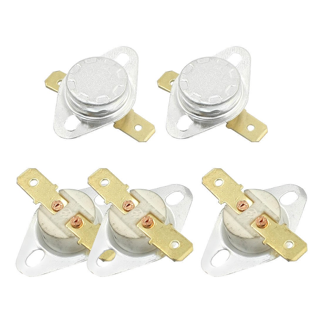 5 x Ceramic Temperature Switch Thermostat KSD301 SPST NC 250V/10A 80C