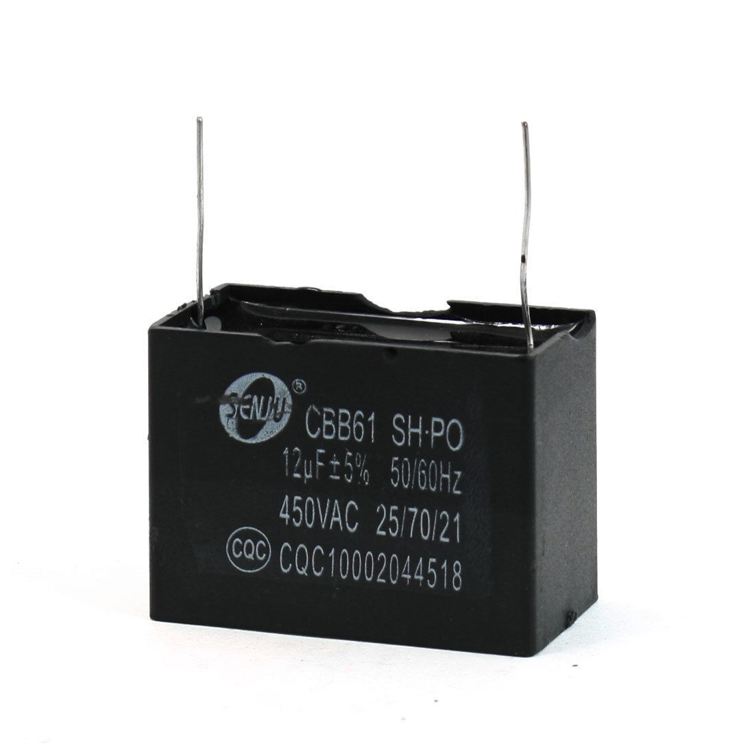 Fan CBB61 Nonpolar 2 Pins 12uF 450V AC Motor Capacitor