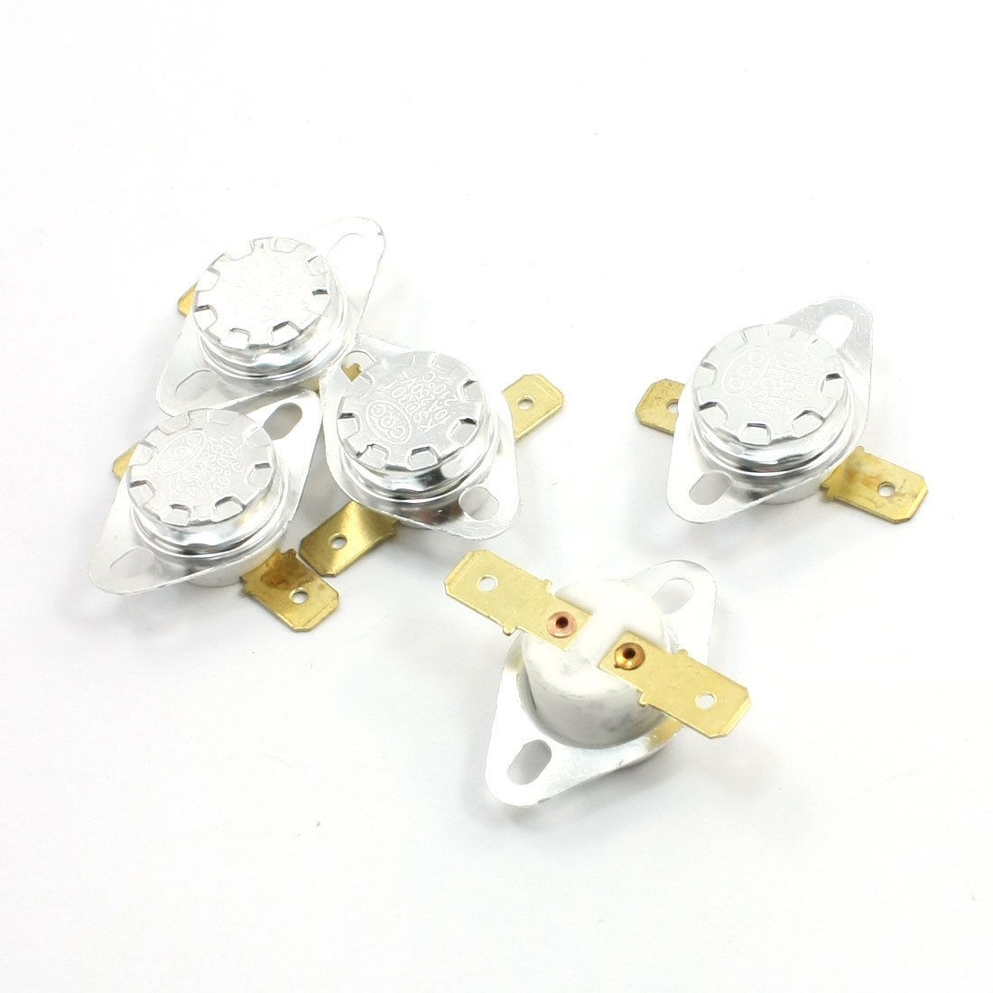 5Pcs NC Ceramic Temperature Switch Thermostat 210 Degree Celsius KSD301