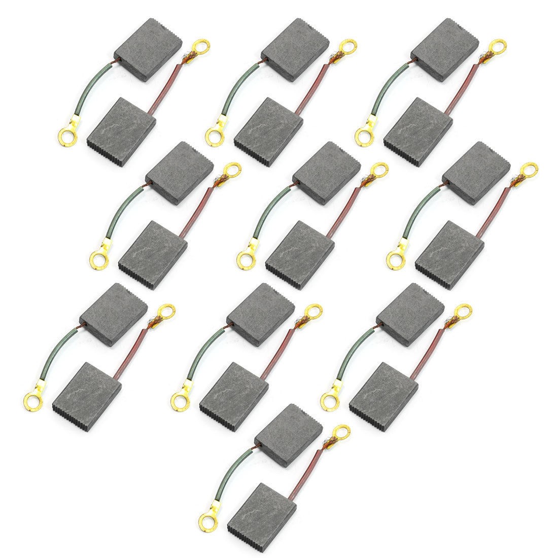 53/64" x 5/8" x 1/5" Motor Carbon Brush Replacements 20 Pcs