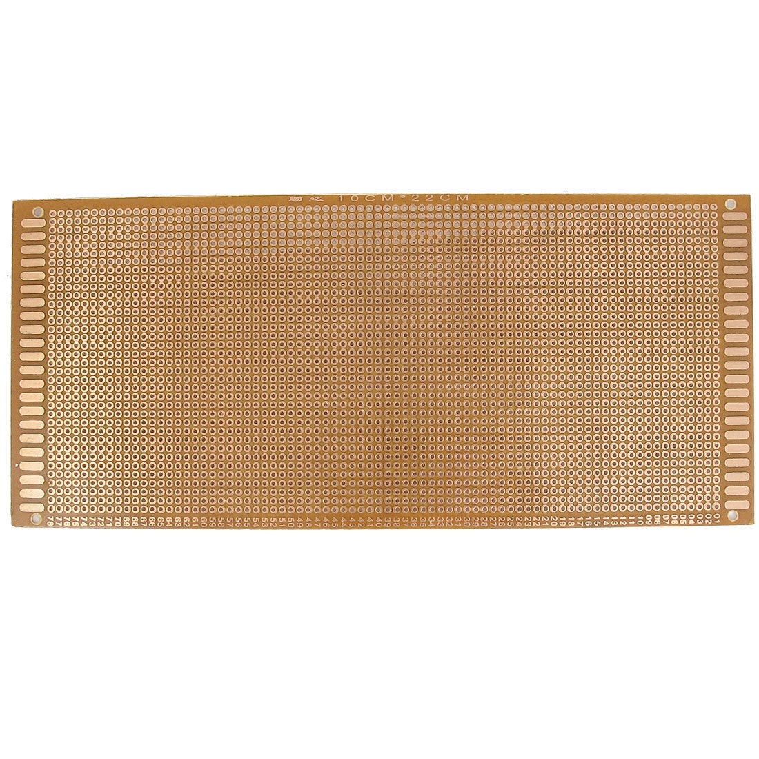 Universal Single Side Copper Tone Panel Prototype PCB Board 10cm x 22cm