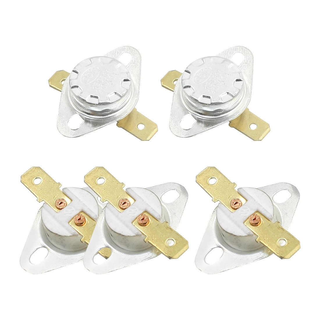 5Pcs NC Ceramic Temperature Switch Thermostat 250 Degree Celsius KSD301
