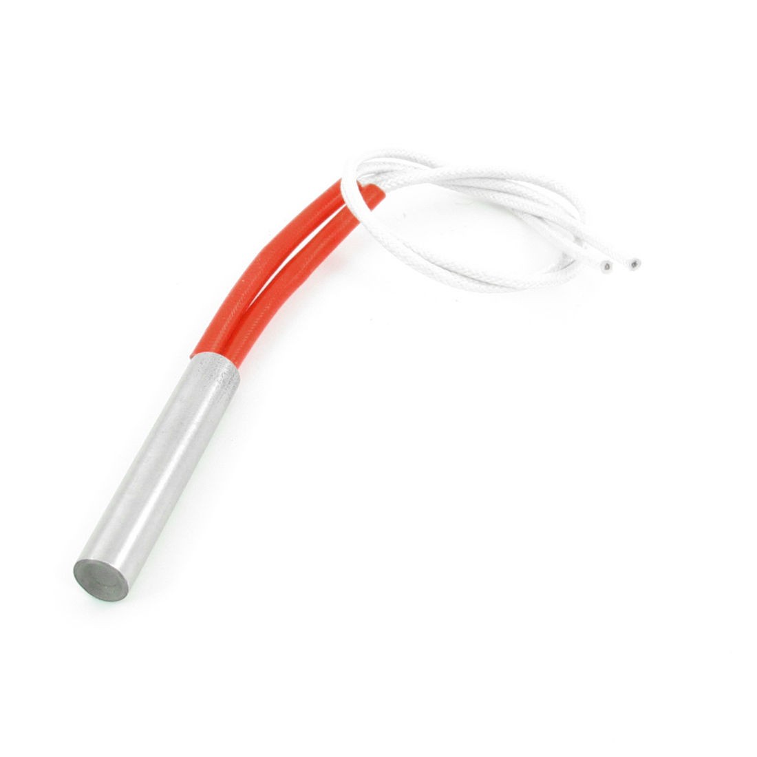 White Red Two Wire 9.3mm x 50mm 110V 100W Power Cartridge Heater