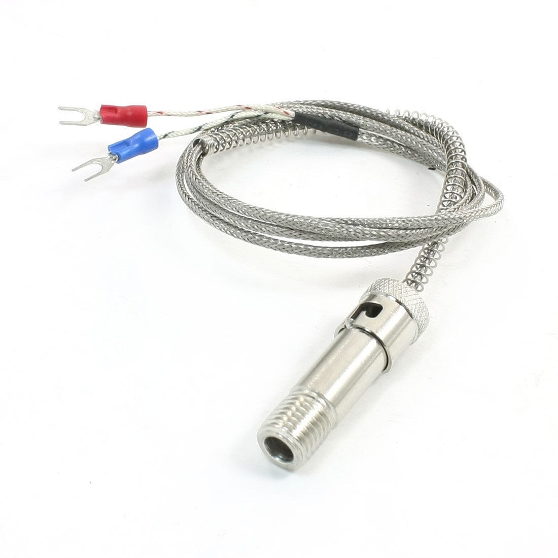 1Meter Long K Type Threaded Tension Spring Sleeve 0-600C Thermocouple