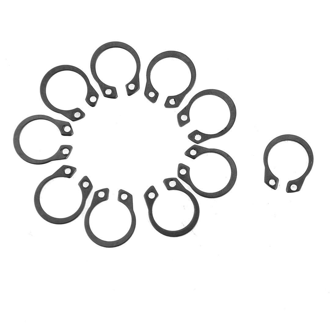 10 Pcs Metal 14mm Inner Diameter Shaft External Circlip Snap Ring