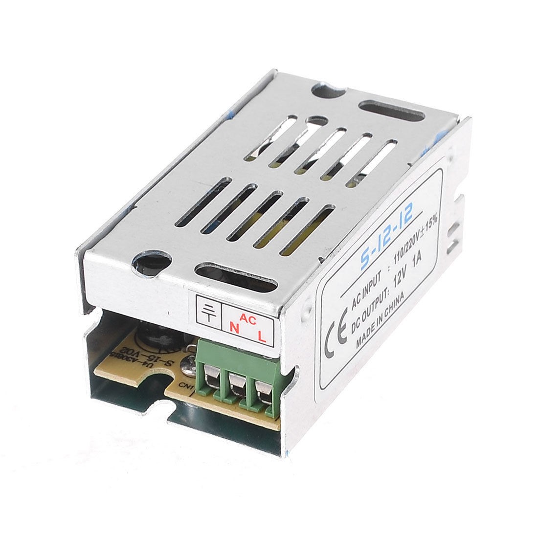 AC 110/220V to DC 12V 1A 12W Switch Power Supply Driver for LED Strip Light