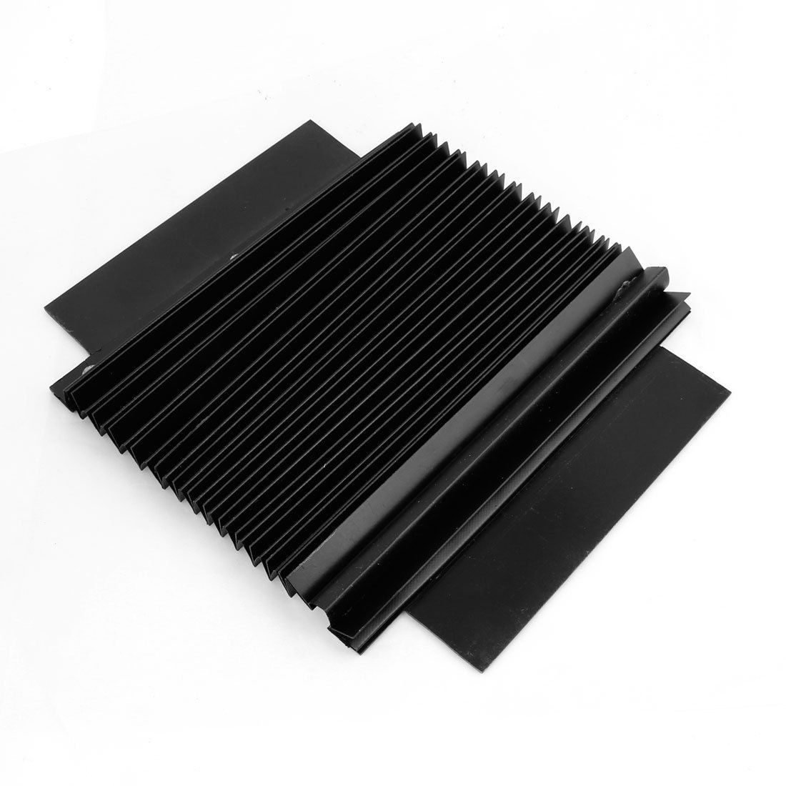 Metal Board Synthetic Rubber Accordion Dust Cover 43 x 19.5 x 5cm for Machine