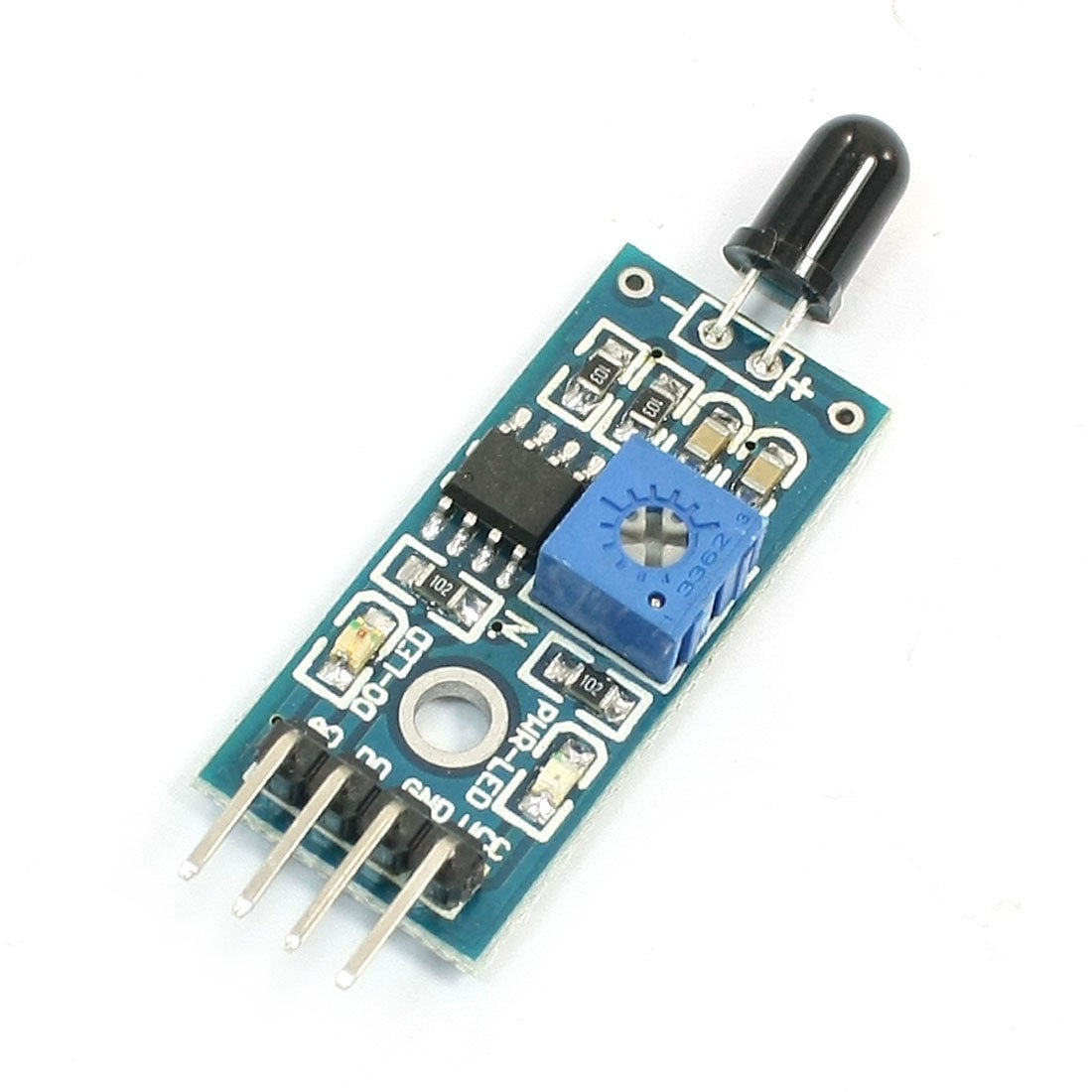 760nm-1100nm Detection Range Flame Sensor Module 1CH DC 3.3-5V