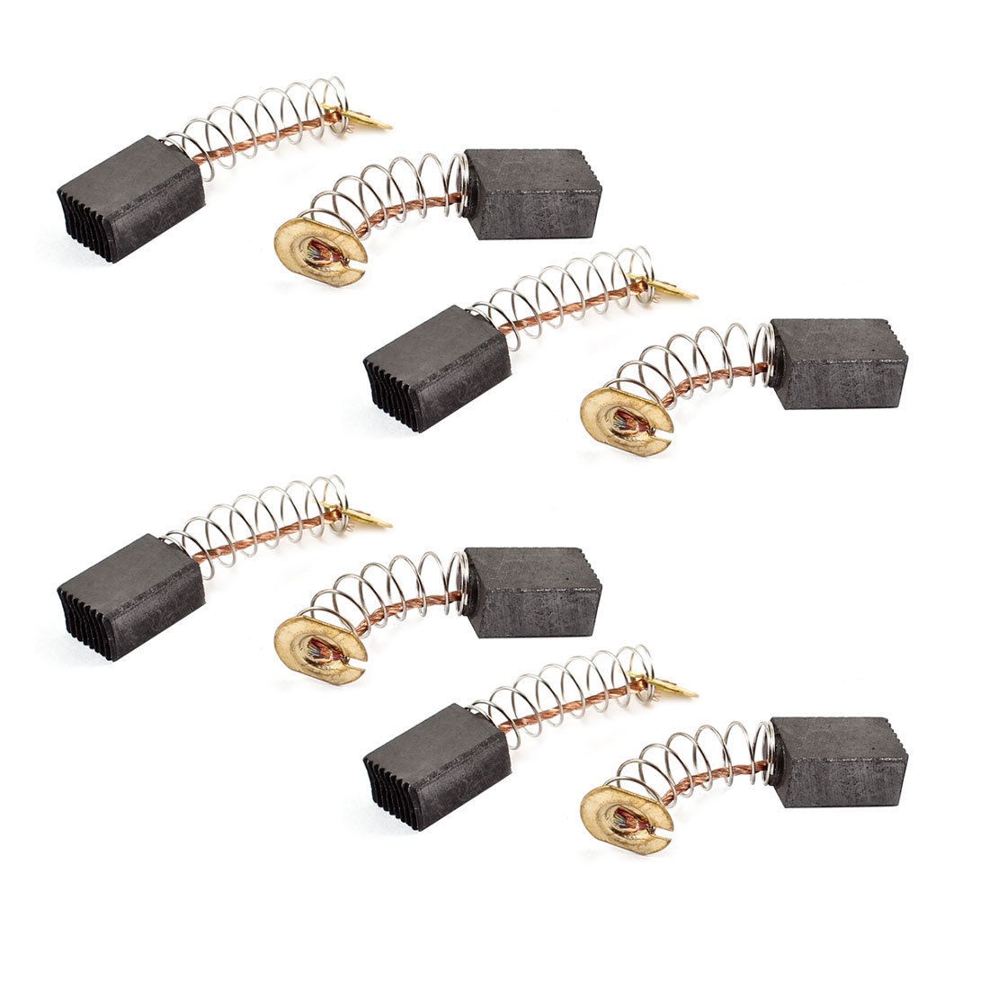 4 Pairs Replacement 15/32" x 9/25" x 15/64" Electric Motor Carbon Brushes