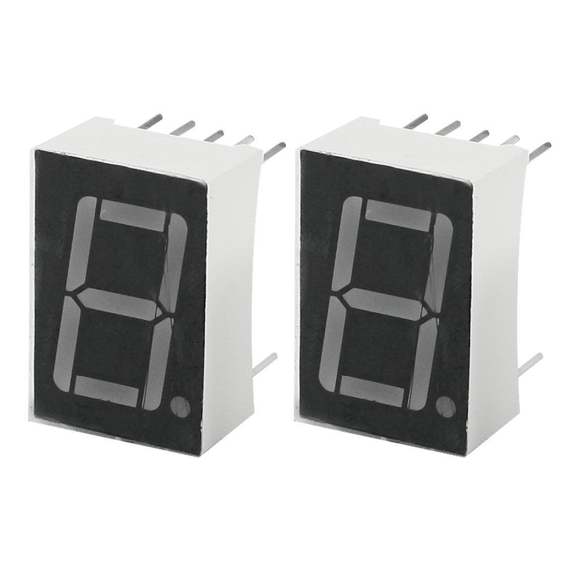 2pcs DIY 0.56" 1 Digit Display 10 Pin Red LED Digital Tube