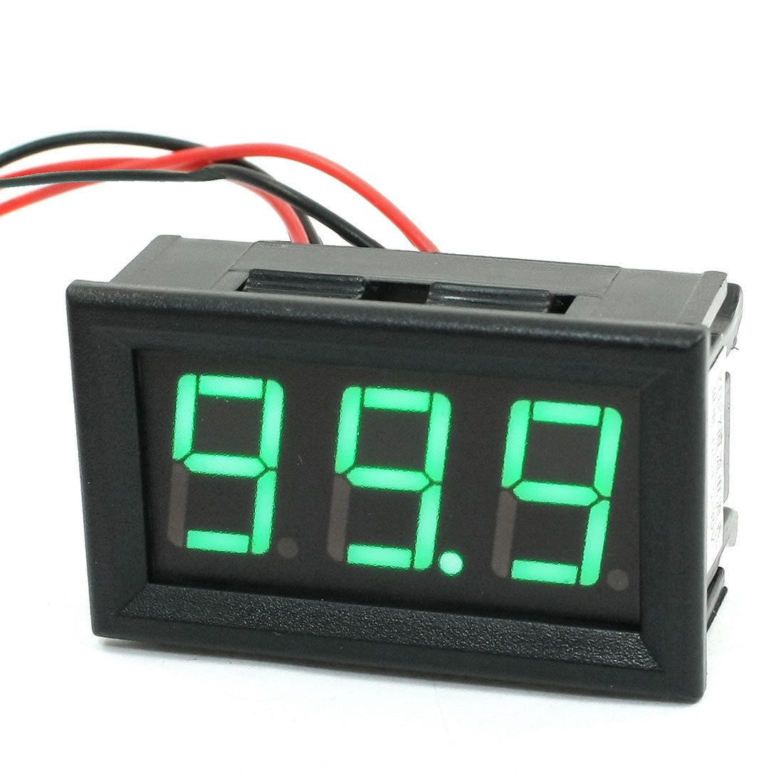 DC 0-100A Panel Mount Current Measurement Green LED Digital Ammeter