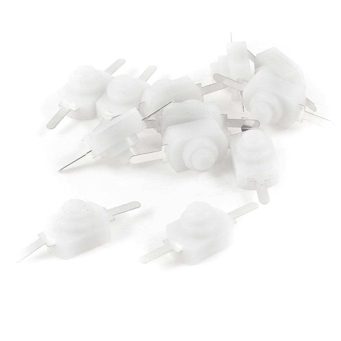 12 Pcs Momentary Push Button 2 Pins Tact Switch 12mmx8mmx8mm for Electric Torch