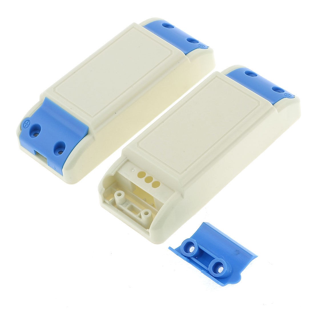 2 x Beige Blue Plastic Shell Case CX-304 for LED Driver Power Supply