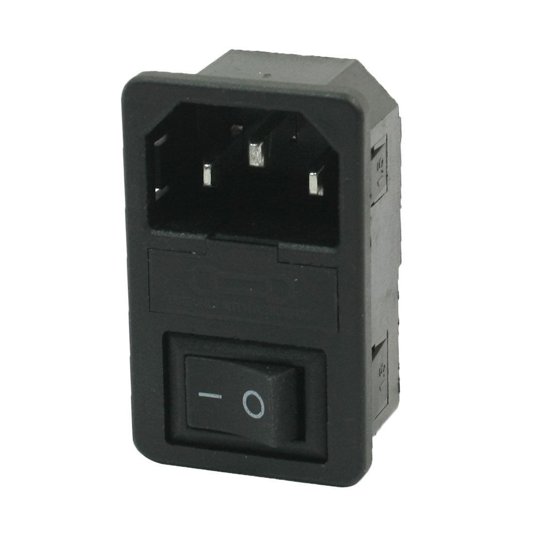 AC 10A 250V 3 Terminals IEC320 C14 Inlet Male Power Socket w Switch