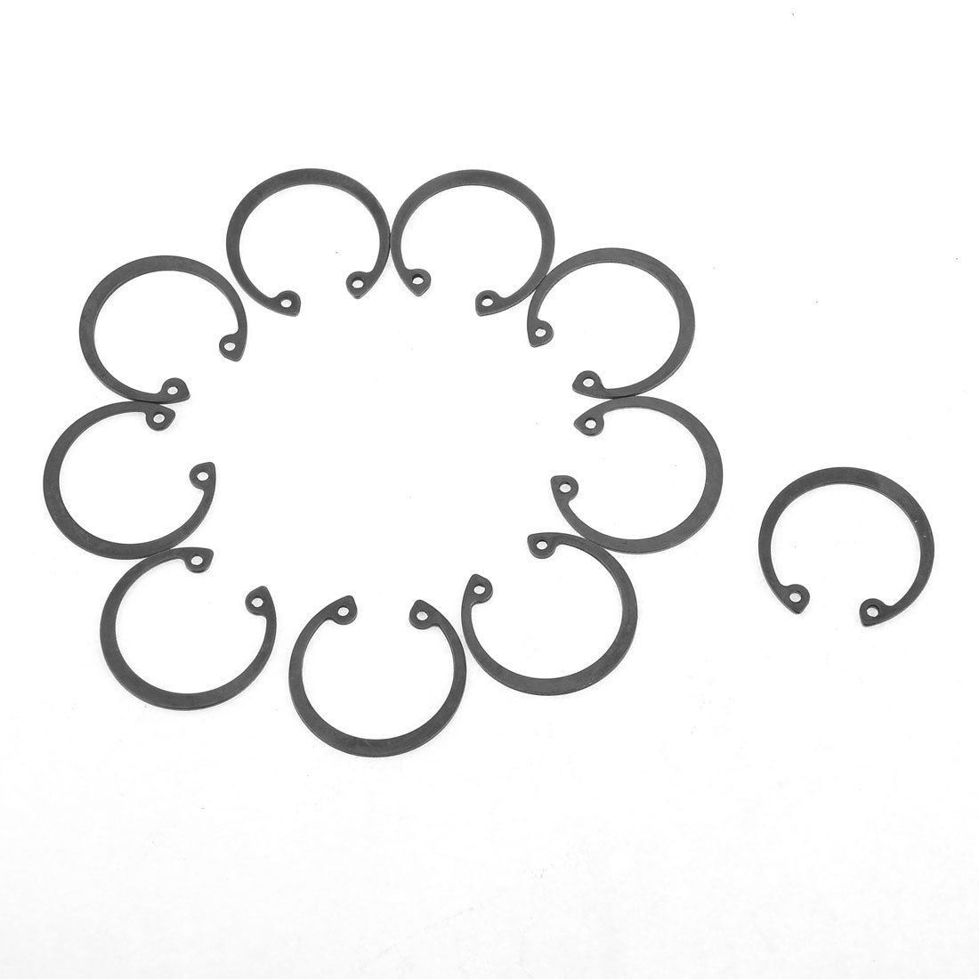 10 Pcs 27mm Inner 32mm Outer Dia Metal Bearing Internal Retaining Ring
