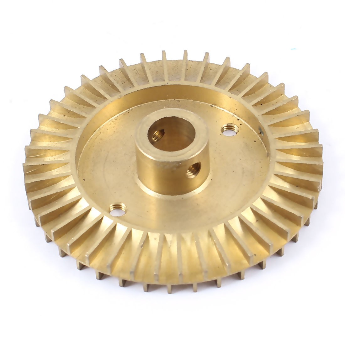 Water Pump Part Double Side Gold Tone Brass Impeller 76mm Dia
