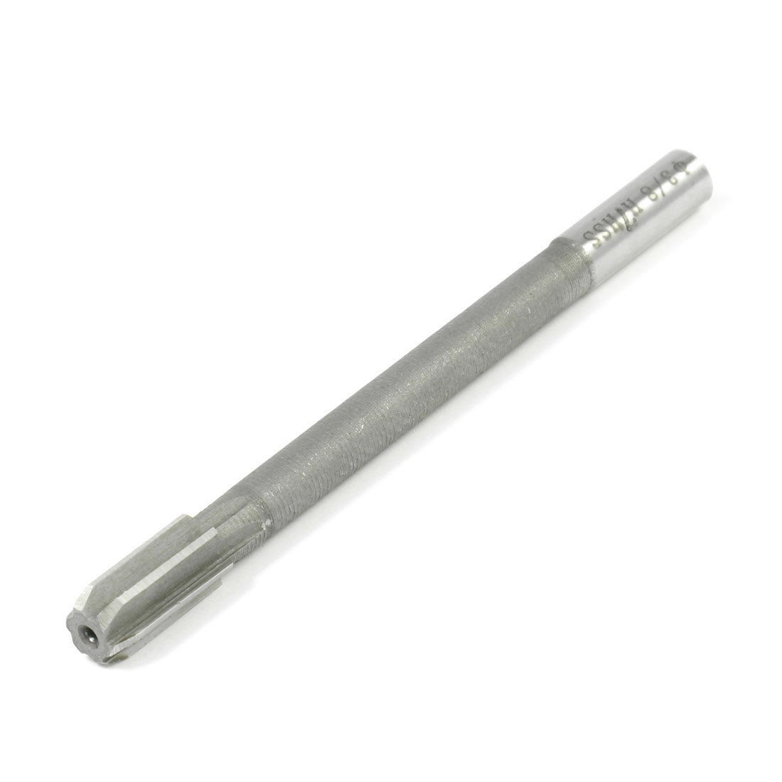 Straight Shank 6 Flutes 9.525mm x 20mm Cutting HSS Machine Chucking Reamer
