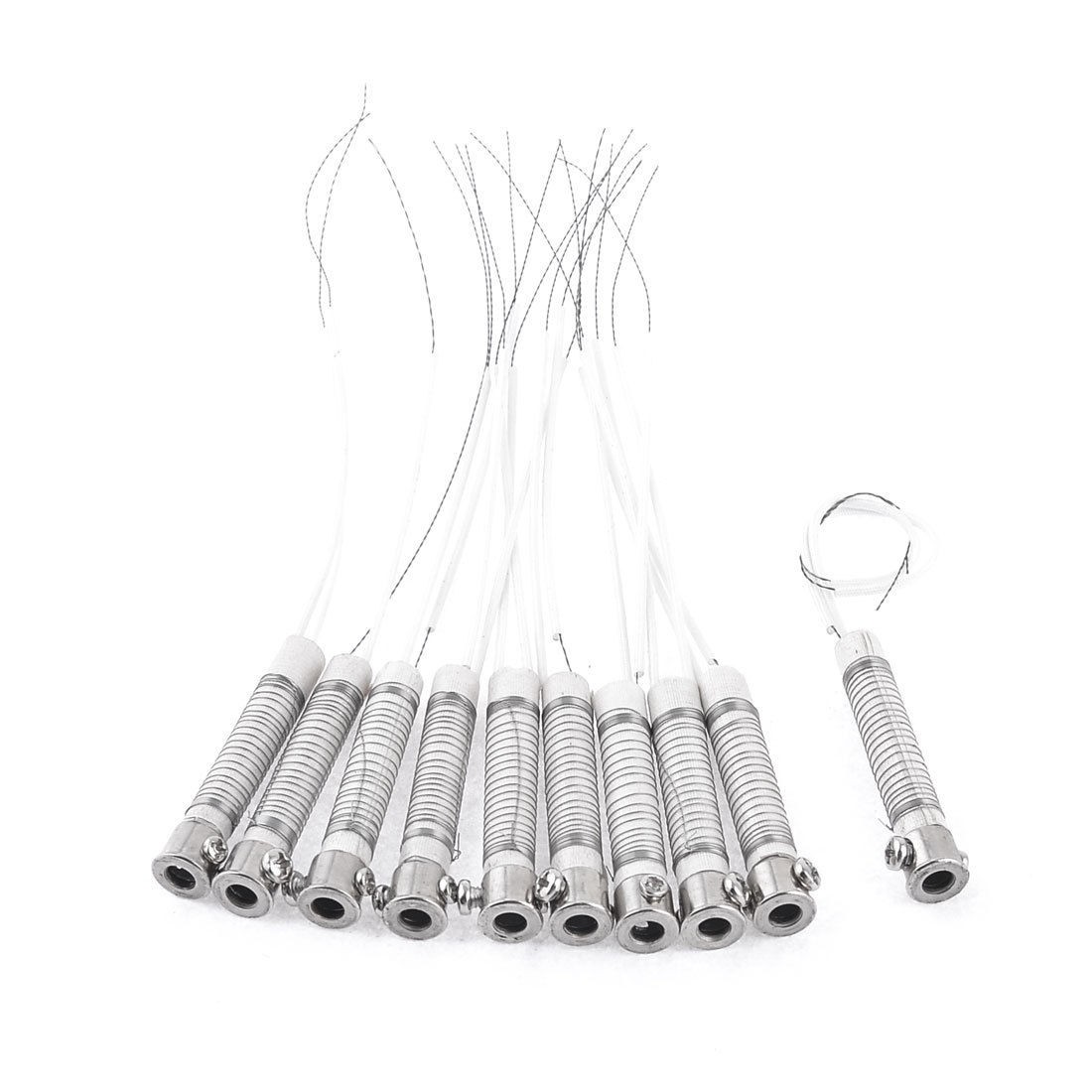 10 Pcs 40W Dual Wire Heating Element Cores for Electric Soldering Iron