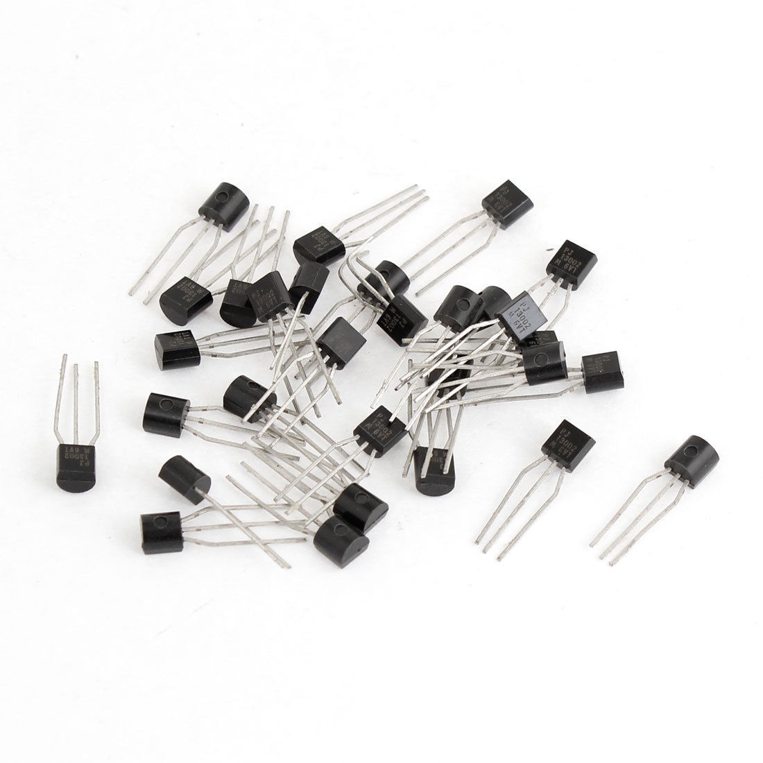 700V 0.3A 0.6W 3 Terminals 13002 NPN Silicon Transistors 30 Pcs