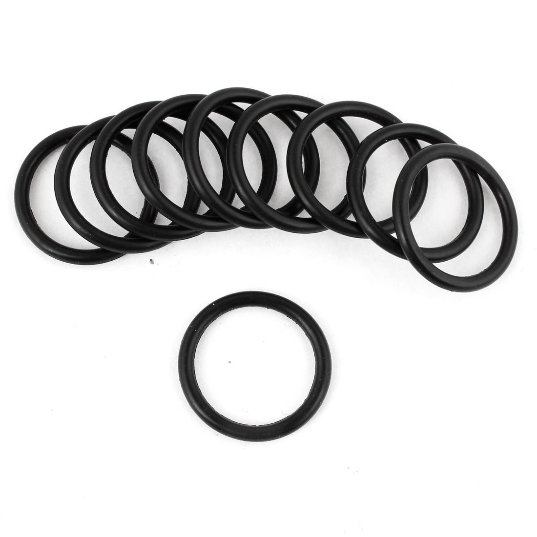 10pcs Black Rubber 25mm x 2.5mm x 20mm Oil Seal Sealing O Rings Gaskets Washers