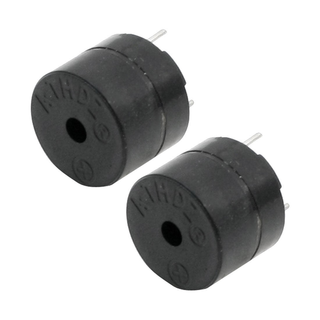 DC 5V 85dB Industrial Black Active Electronic Buzzer 2pcs