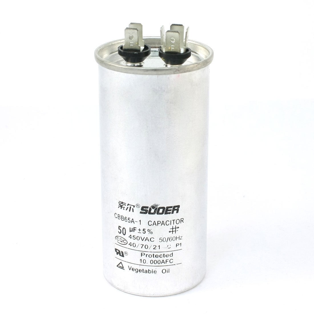 CBB65A 50uF 450V AC Polypropylene Film Generators Run Motor Capacitor