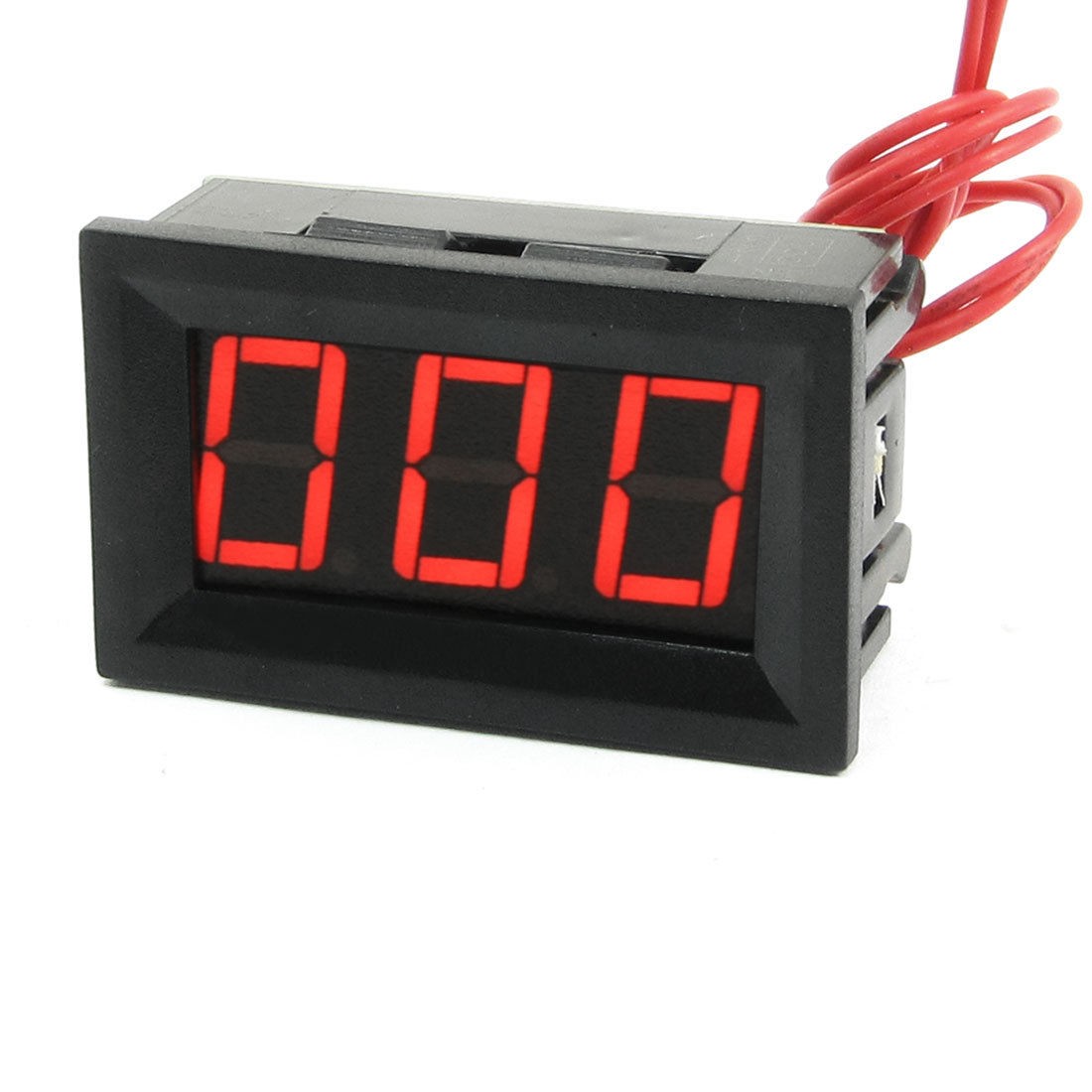 V27A LED 2Line 3-Digital Alternating Current Voltmeter Black AC60-500V