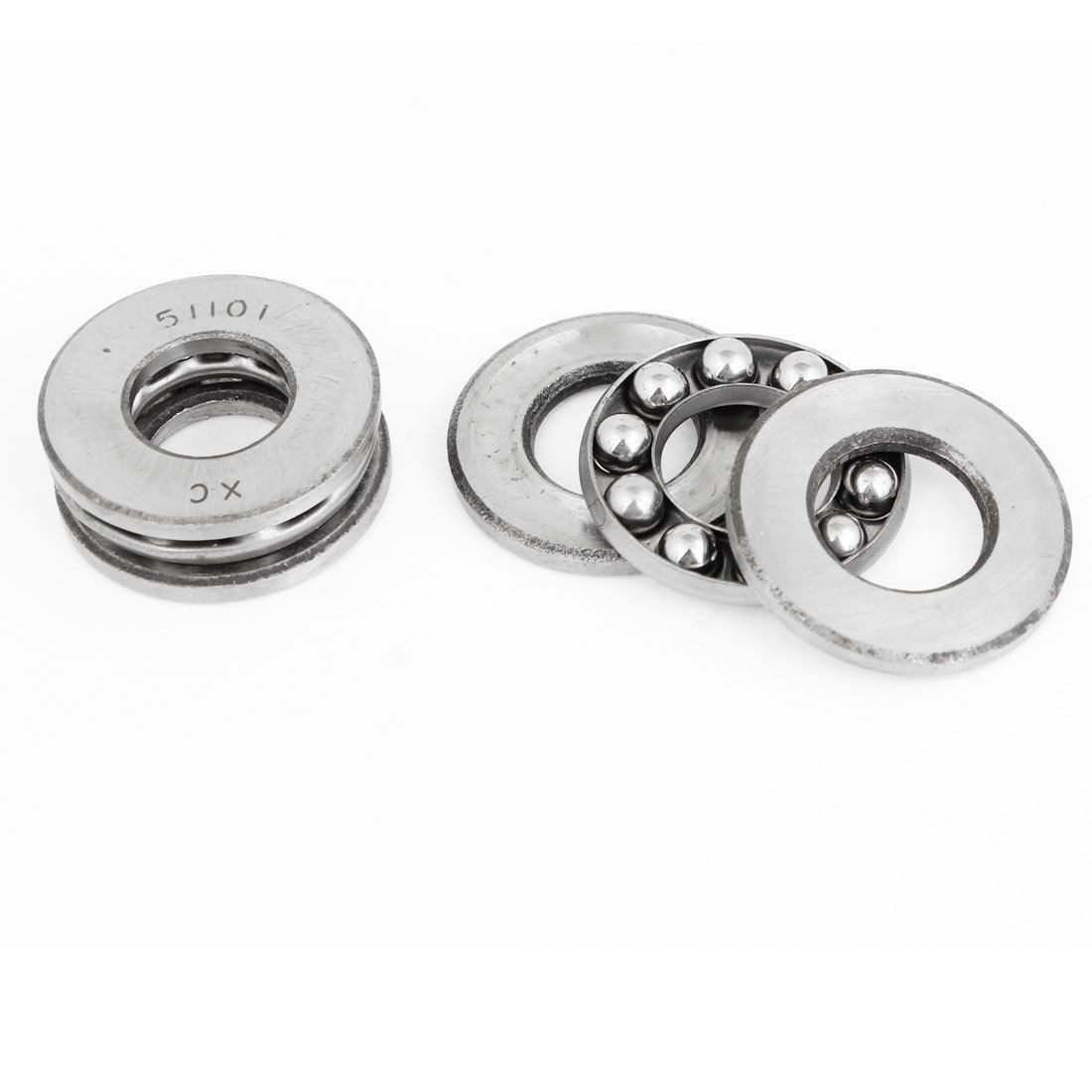 2 Pcs 12 x 26 x 9mm 51101 Single Direction Ball Bearing