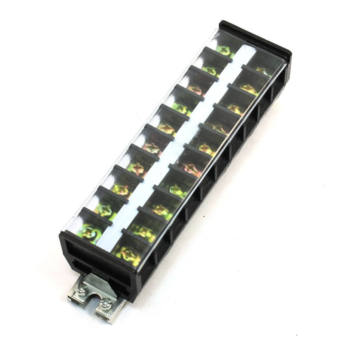 25mm DIN Rail 10 Position 660V 30A Barrier Screw Terminal Strip TD-3010