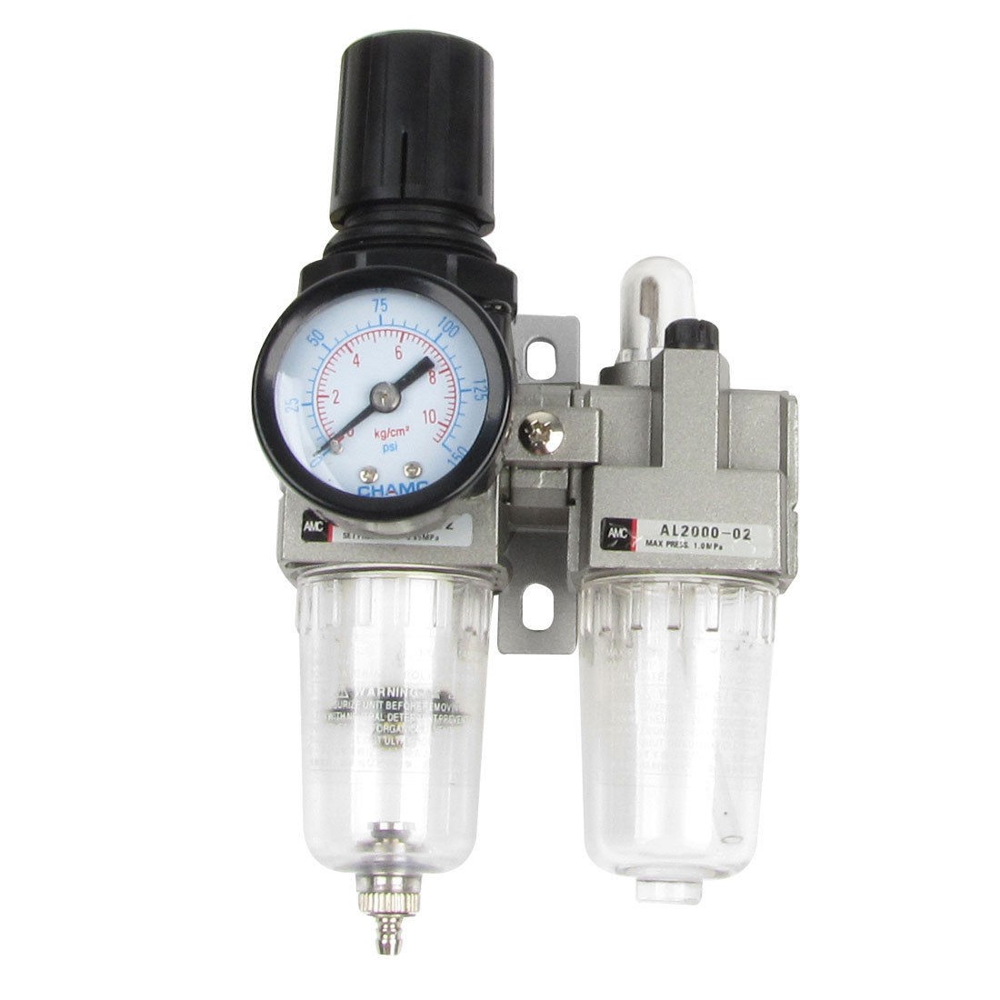 AC2010 02 0 05 0 85 MPa Air Source Treatment Pneumatic Filter Regulator w Gauge
