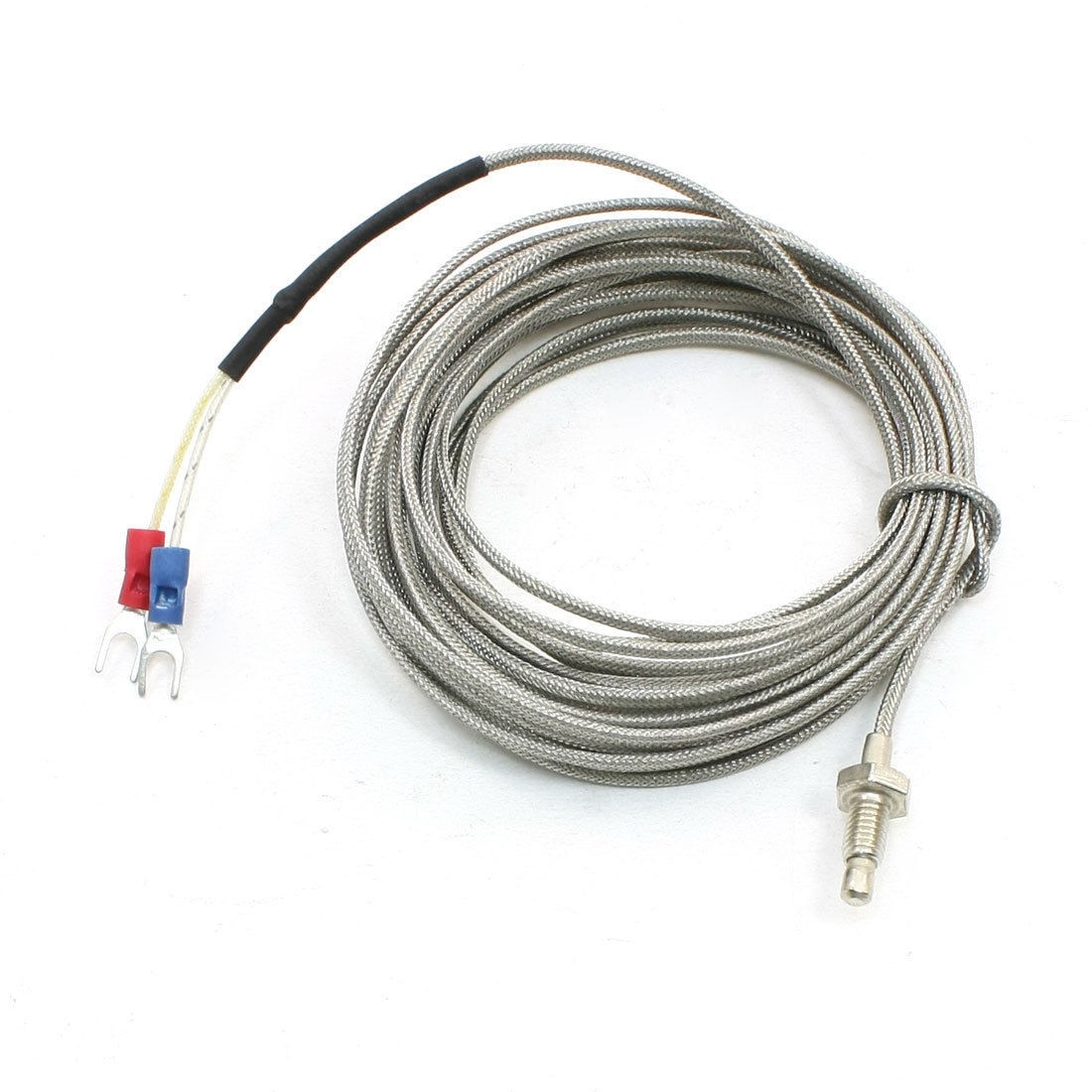 5M 16.4Ft Cable 4.5mm x 10mm Sensor E Type Temperature Thermocouple Probe