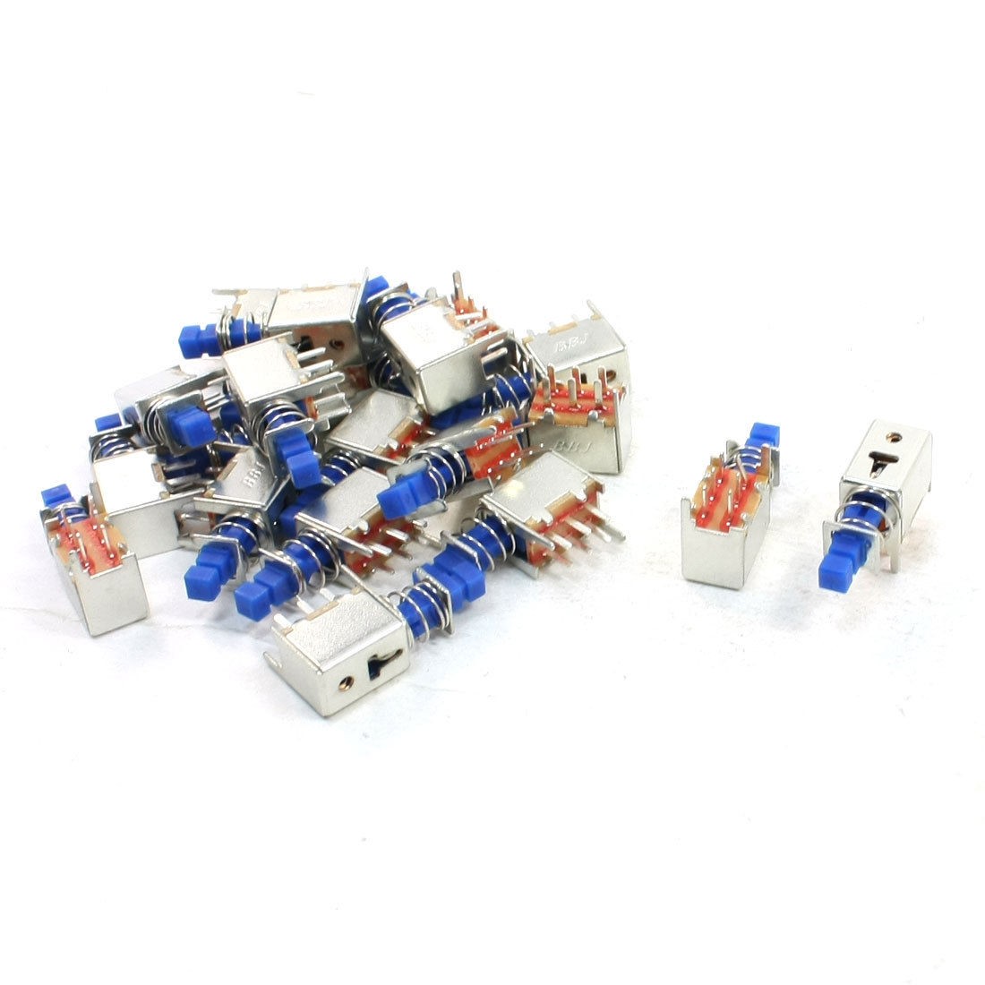 20 Pcs DIP Through Hole Push Button Self Locking 0.3A DC50V Tact Switch