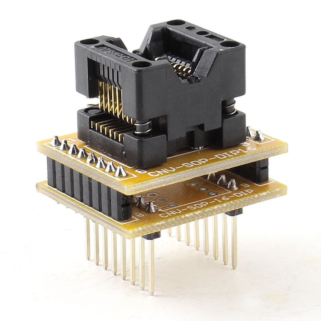 16 Pins 2mm Pitch DIP IC Sockets Solder Type Adaptors Black