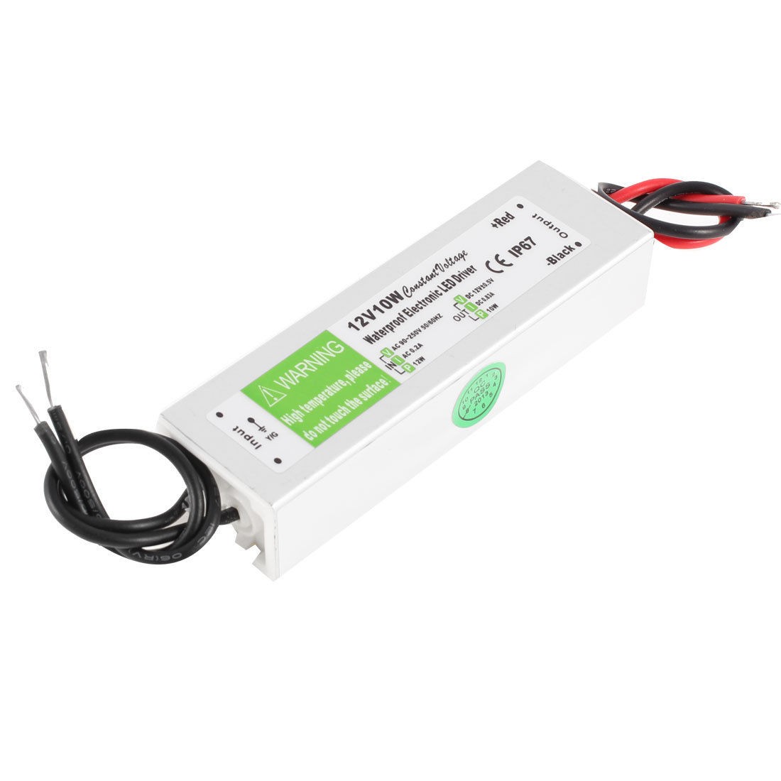 AC 90-250V IP67 Waterproof Constant Current Driver Power Supply for 12V 10W LED