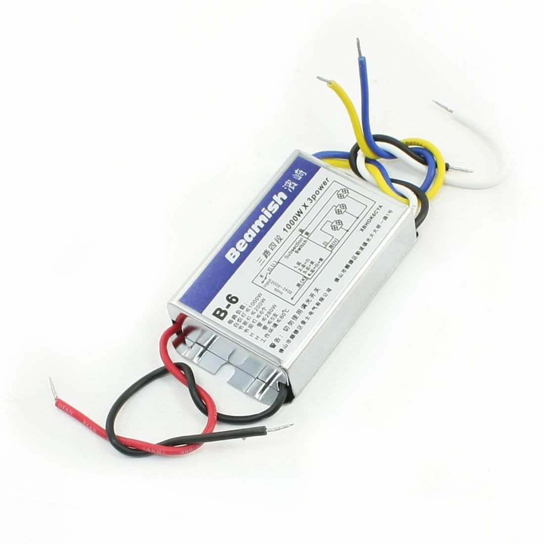 Control Lamp 3 Way 4 Sections Wired Digital Subsection Switch