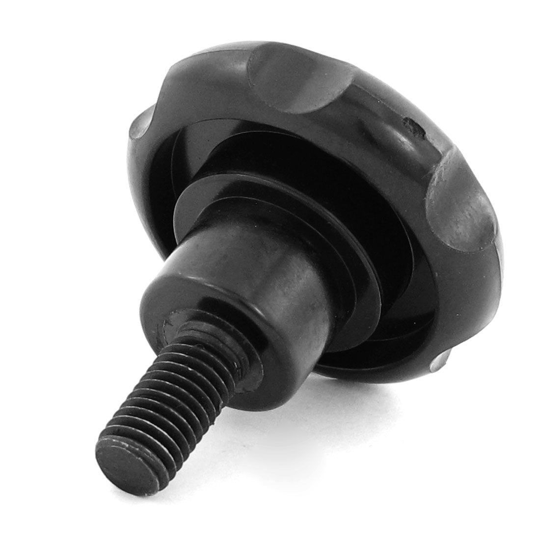M10 x 20 Thread 50mm Dia Bakelite Knob Handle Black for Machine Tool