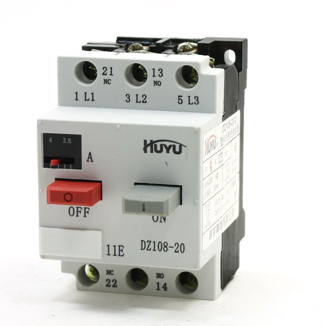 On/Off Pushbutton Switches 3P 3 Pole 2.5-4A Circuit Breaker DZ108-20