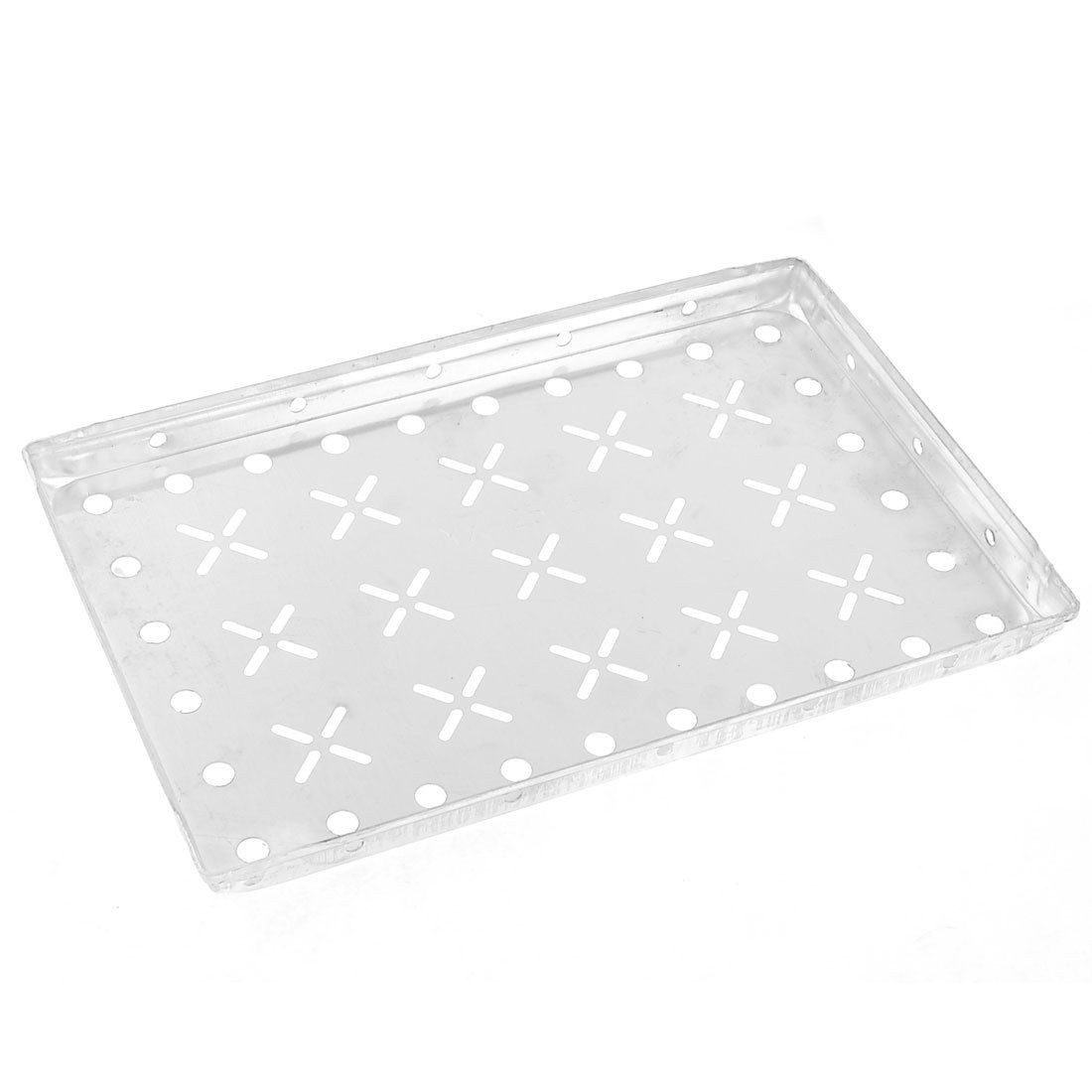 Sliver Tone 25cm x 16cm x 1.8cm Diamond Tread Plate Peg PCB Aluminum Board