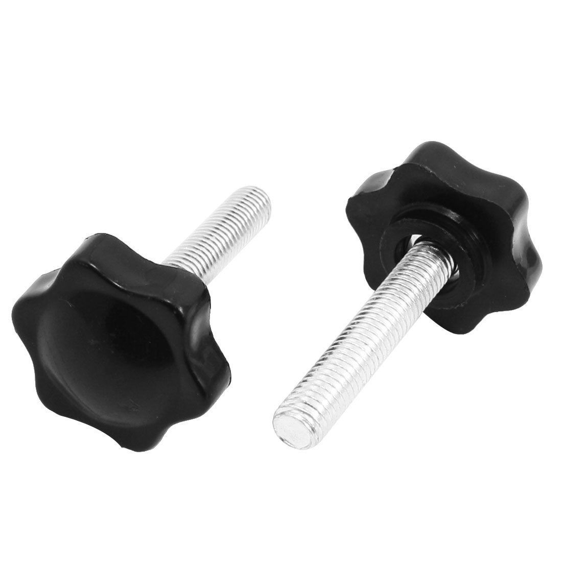 Machine Tool Clamping Knob Replacement 8mm x 40mm Thread 32mm Dia Handle x 2