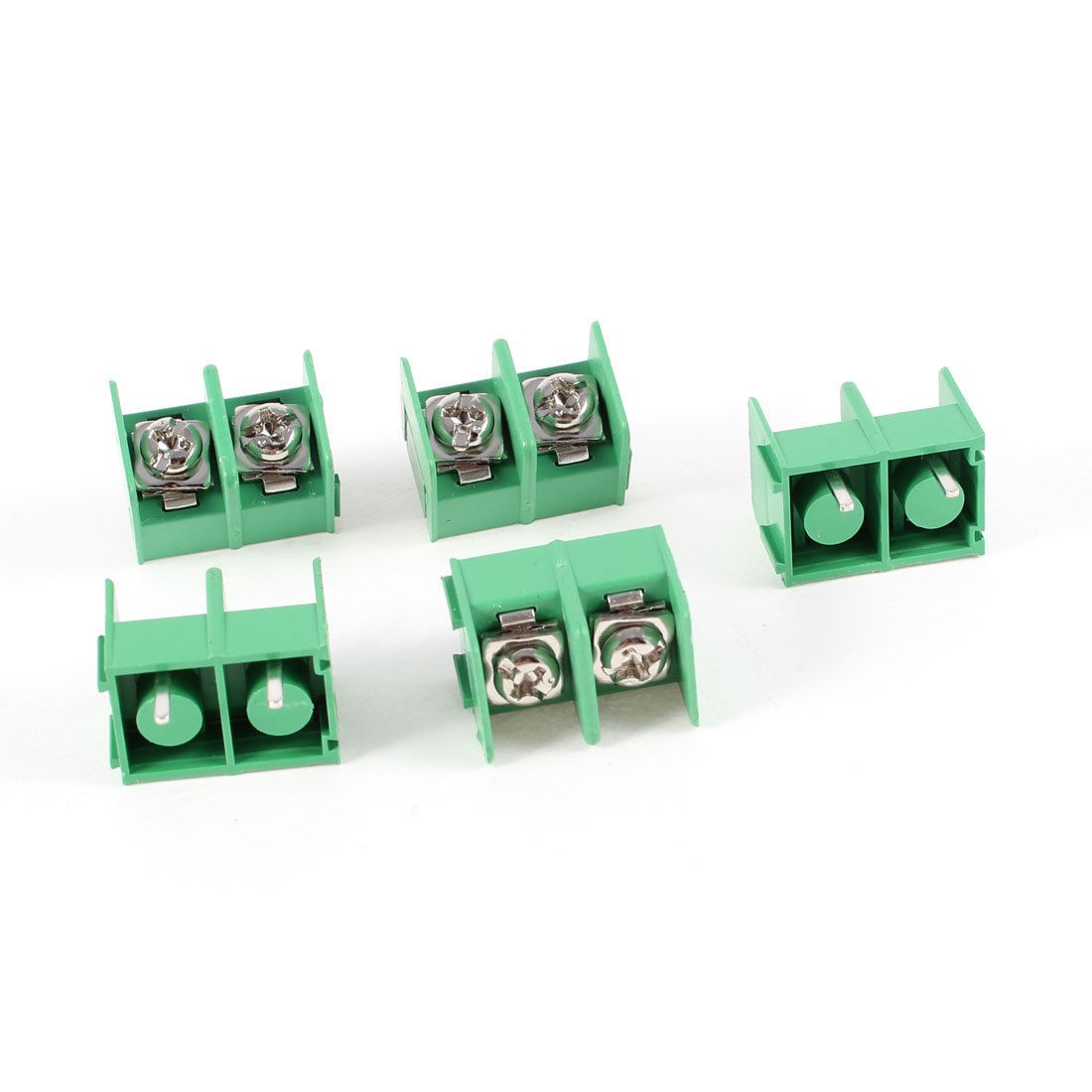 5 Pcs 2pin 8 5mm Pitch 2 Position 300V 20A Terminal Block Green