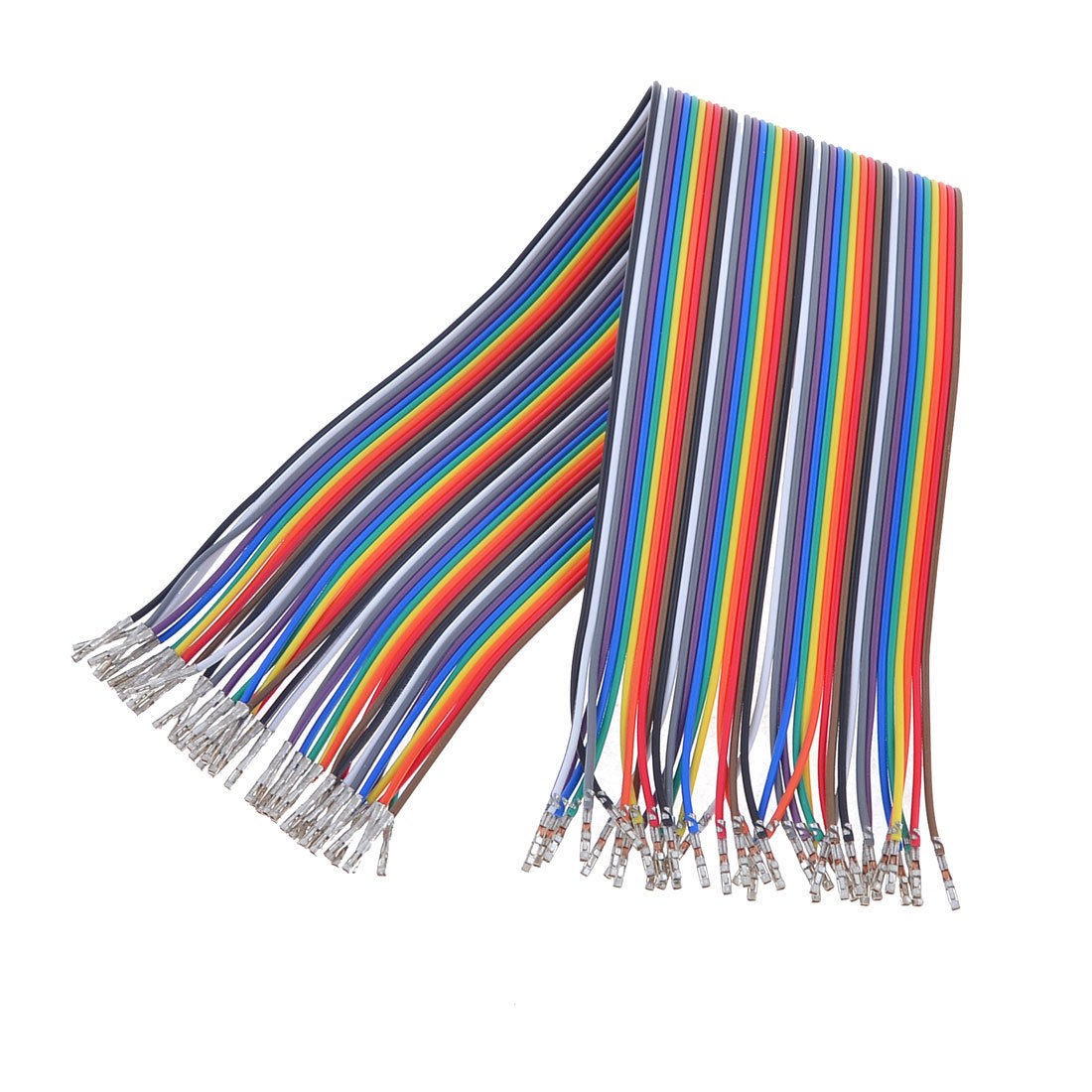 40Pins F/F Breadboard Jumper Cable 30cm Length Multicolor