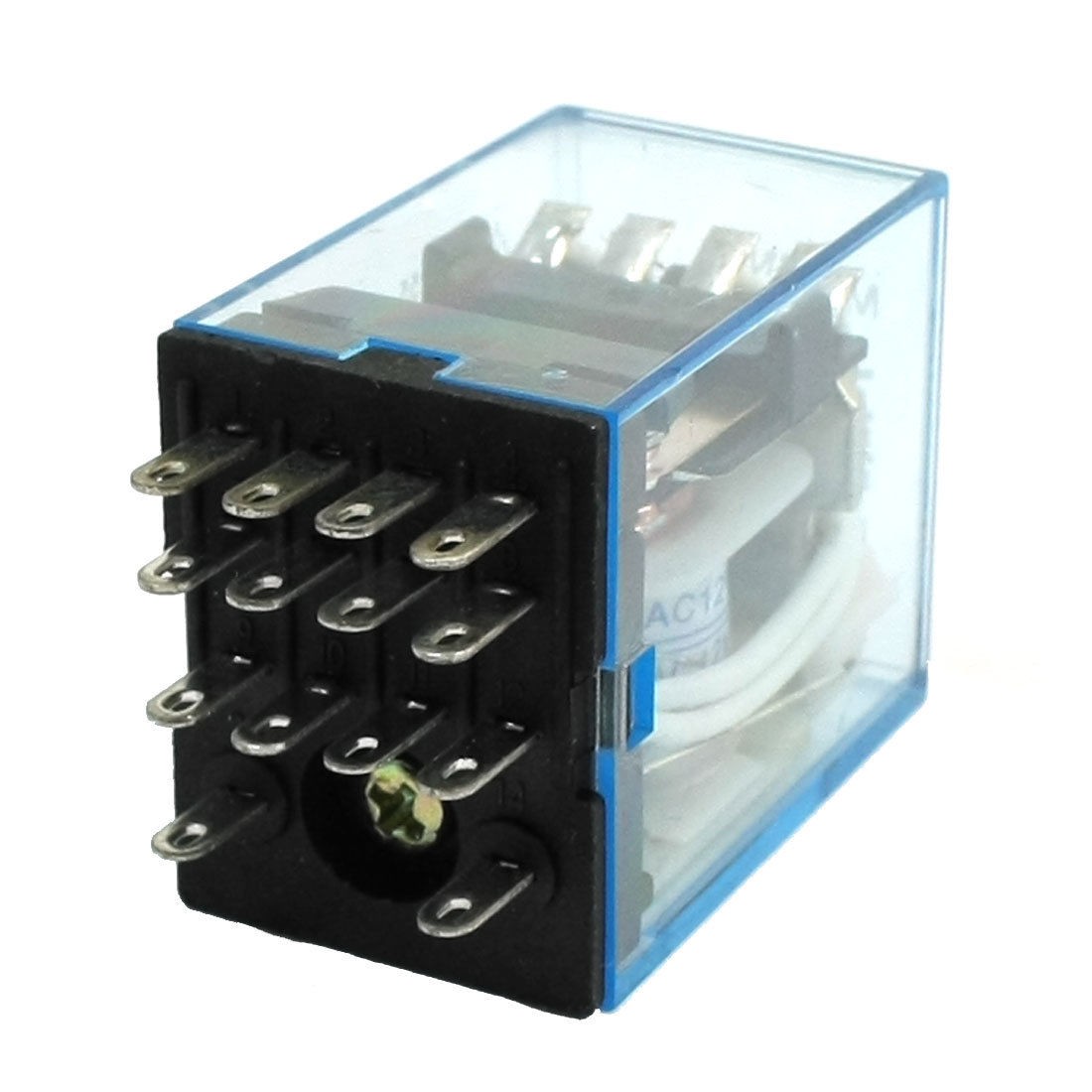 MY4N-J AC 12V Coil Red Indicator LED Electromagneti<wbr/>c Power Relay 14 Pin