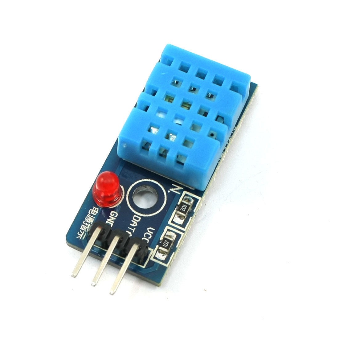 Digital Temperature Humidity Sensor Module Board 3 Pin Blue DC3.3V-5V