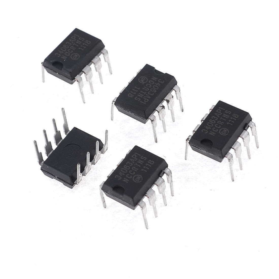 5 Pcs 34063AP1 3-40V 8 Pins Voltage Regulator IC for Integrated Circuit