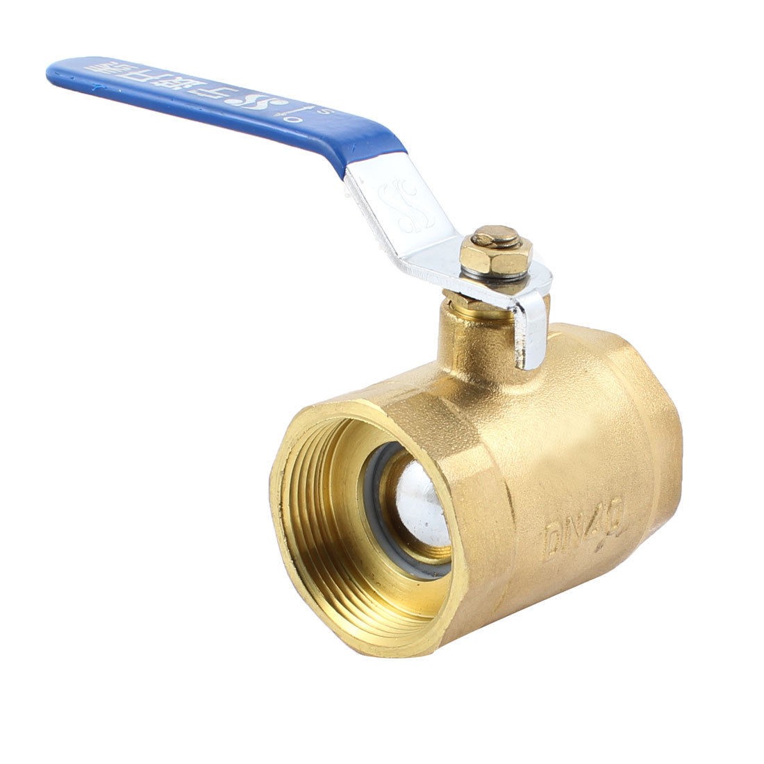 Plastic Coated Lever 1 3/4" PT Female Thread Full Port Brass Ball Valve