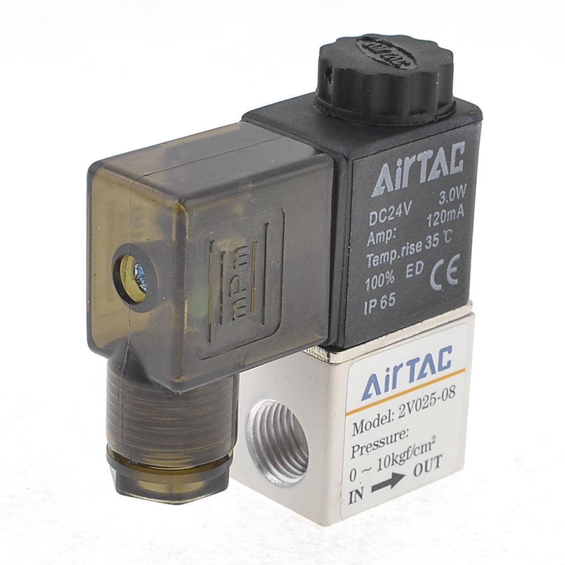 DC 24V 12mm Port Dia 2 Way 2 Position Electric Pneumatic Air Solenoid Valve