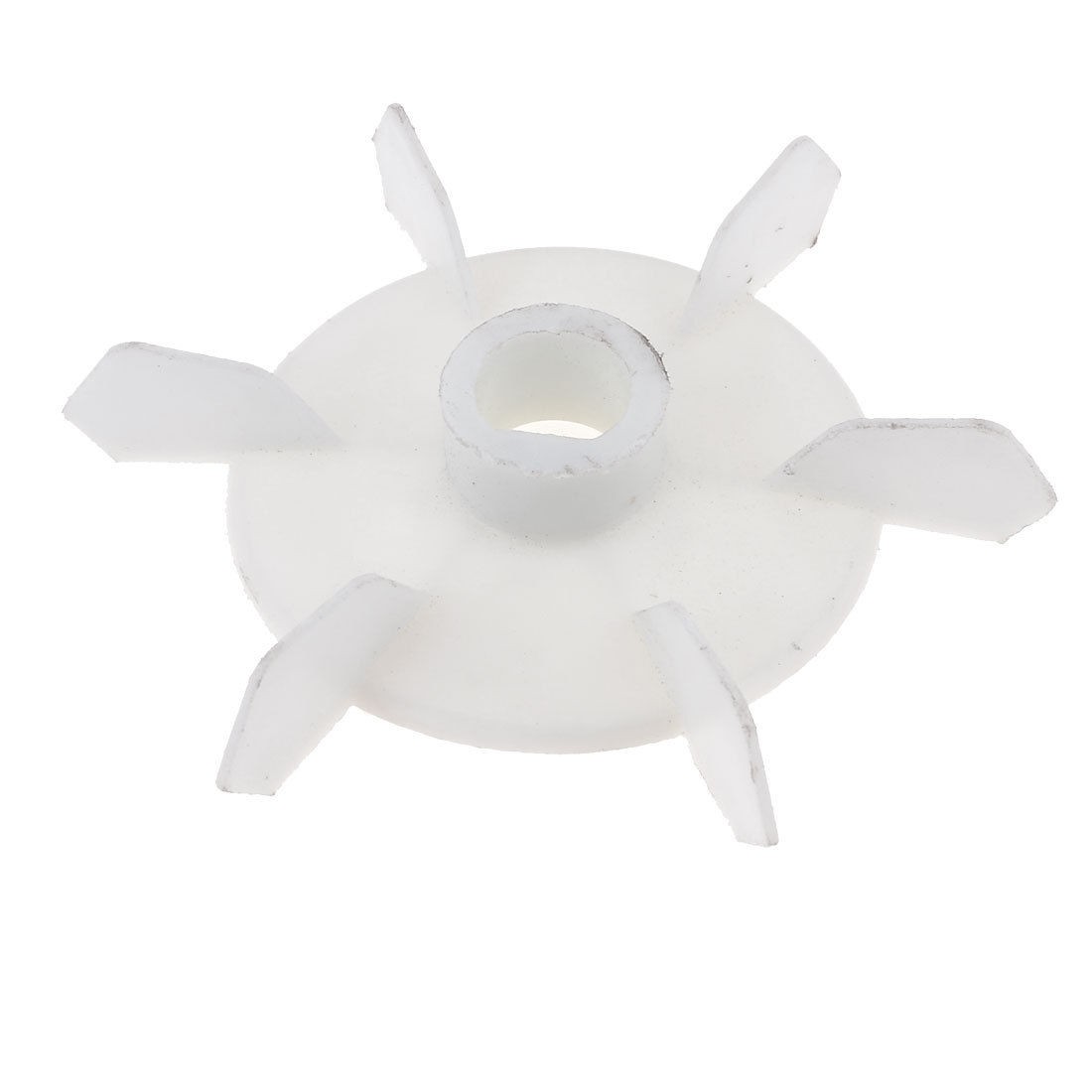 Replacement White Plastic Inner Dia 2.0cm 6 Impeller Motor Fan Blade